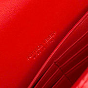 Kitlife Bottega Veneta Long Clutch Andiamo With Handle Red 31x13x3cm  - 4