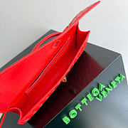 Kitlife Bottega Veneta Long Clutch Andiamo With Handle Red 31x13x3cm  - 2