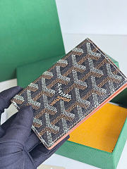 Kitlife Goyard Saint-Pierre Card Wallet Black & Brown 11x1.5x7.5cm - 5