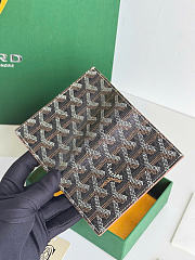 Kitlife Goyard Saint-Pierre Card Wallet Black & Brown 11x1.5x7.5cm - 2