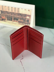 Kitlife Goyard Saint-Pierre Card Wallet Red 11x1.5x7.5cm - 4