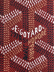 Kitlife Goyard Saint-Pierre Card Wallet Red 11x1.5x7.5cm - 3