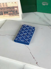 Kitlife Goyard Saint-Pierre Card Wallet Blue 11x1.5x7.5cm  - 5