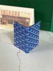 Kitlife Goyard Saint-Pierre Card Wallet Blue 11x1.5x7.5cm  - 3