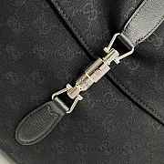 Kitlife Gucci Jackie Flap Large Crossbody Bag Black GG Canvas A005ZI 43x29x5cm - 4