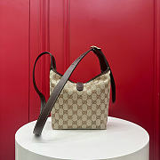 Kitlife Gucci GG Mini Bag With Piston Closure Beige & Brown GG Canvas A002LF 26x20x10cm  - 6