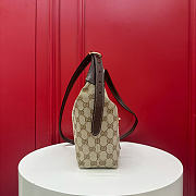 Kitlife Gucci GG Mini Bag With Piston Closure Beige & Brown GG Canvas A002LF 26x20x10cm  - 3
