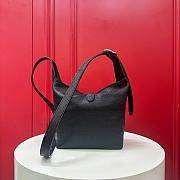 Kitlife Gucci GG Mini Bag With Piston Closure Black Leather A002LF 26x20x10cm - 5