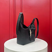 Kitlife Gucci GG Mini Bag With Piston Closure Black Leather A002LF 26x20x10cm - 6