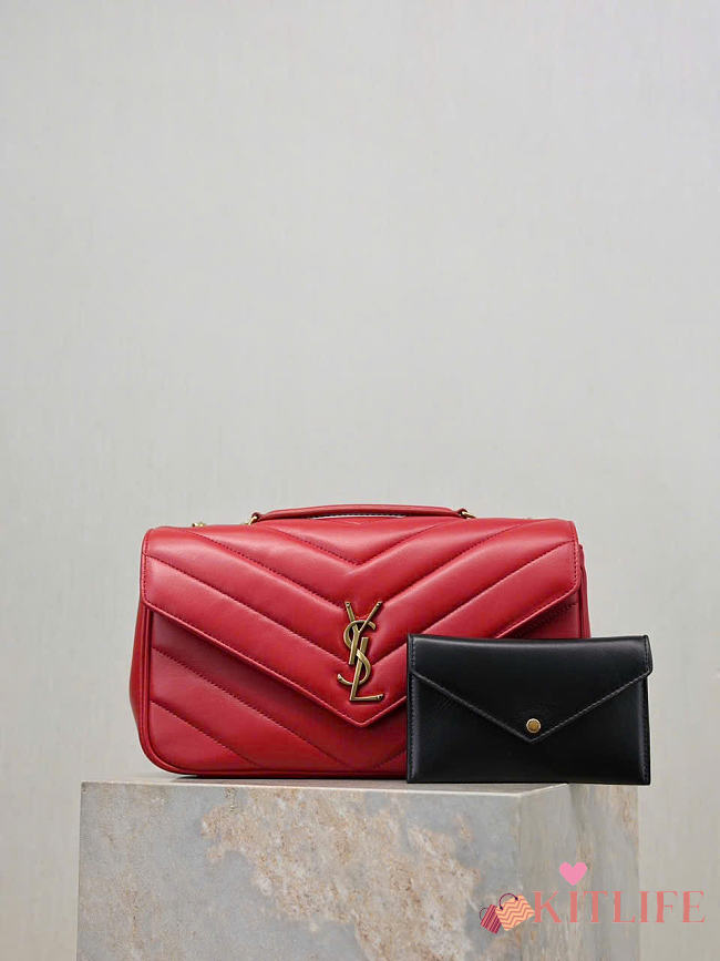 Kitlife Saint Laurent Lou Lou Bag Red 801439 29x17x8cm  - 1