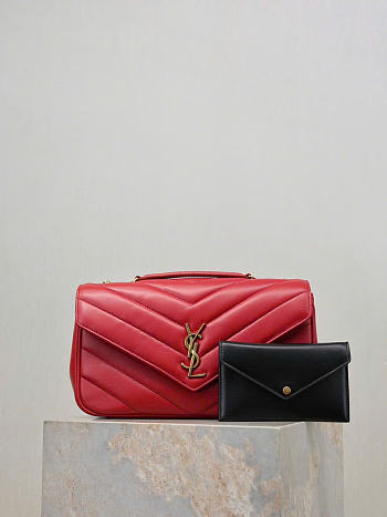 Kitlife Saint Laurent Lou Lou Bag Red 801439 29x17x8cm 