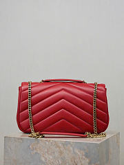 Kitlife Saint Laurent Lou Lou Bag Red 801439 29x17x8cm  - 5