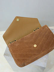 Kitlife Saint Laurent Lou Lou Bag Brown Suede 801439 29x17x8cm - 5