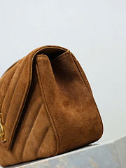 Kitlife Saint Laurent Lou Lou Bag Brown Suede 801439 29x17x8cm - 3