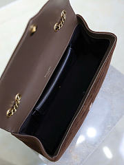 Kitlife Saint Laurent Lou Lou Bag Dark Brown Suede 801439 29x17x8cm  - 5