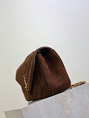 Kitlife Saint Laurent Lou Lou Bag Dark Brown Suede 801439 29x17x8cm  - 2