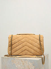 Kitlife Saint Laurent Lou Lou Bag Beige Suede 801439 29x17x8cm  - 4