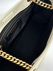 Kitlife Saint Laurent Niki Mini Shopping Bag In White Leather A0088075 19x16x7cm - 2