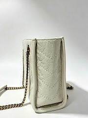 Kitlife Saint Laurent Niki Mini Shopping Bag In White Leather A0088075 19x16x7cm - 3