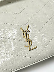 Kitlife Saint Laurent Niki Mini Shopping Bag In White Leather A0088075 19x16x7cm - 5