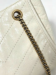 Kitlife Saint Laurent Niki Mini Shopping Bag In White Leather A0088075 19x16x7cm - 6