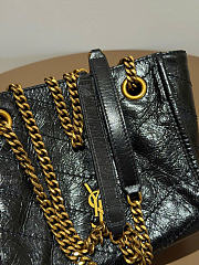 Kitlife Saint Laurent Niki Mini Shopping Bag In Black Leather A0088075 19x16x7cm  - 2