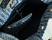 Kitlife Dior Dioriviera Medium Spongy Book Tote Blue Spongy Dior Oblique Fabric 36x27x16cm - 6
