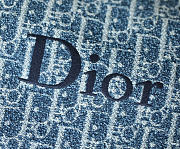 Kitlife Dior Dioriviera Medium Spongy Book Tote Blue Spongy Dior Oblique Fabric 36x27x16cm - 2
