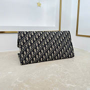 Kitlife Dior Dioriviera Medium Spongy Book Tote Dark Blue Spongy Dior Oblique Fabric 36x27x16cm - 6