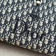 Kitlife Dior Dioriviera Medium Spongy Book Tote Dark Blue Spongy Dior Oblique Fabric 36x27x16cm - 2