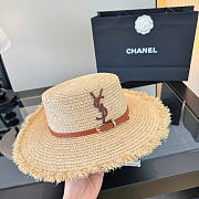 Kitlife Saint Laurent Flat-top Straw Hat   - 5