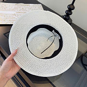 Kitlife Dior Flat-top Hat White  - 6