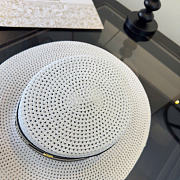 Kitlife Dior Flat-top Hat White  - 2