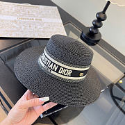 Kitlife Dior Flat-top Hat Black - 5