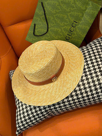 Kitlife Gucci Vintage Wide-brim Hat Natural