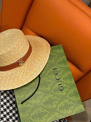 Kitlife Gucci Vintage Wide-brim Hat Natural - 6