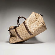 Kitlife Gucci Essence Classic Medium Duffle Bag Beige & Brown GG Canvas ‎A006XM 45x27x23cm - 5