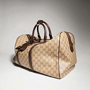 Kitlife Gucci Essence Classic Medium Duffle Bag Beige & Brown GG Canvas ‎A006XM 45x27x23cm - 4