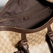 Kitlife Gucci Essence Classic Medium Duffle Bag Beige & Brown GG Canvas ‎A006XM 45x27x23cm - 3