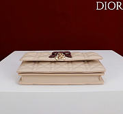 Kitlife Dior My Dior Mini Bag Two-Tone Beige and Burgundy Cannage Lambskin 21x11.5x4.5cm - 3