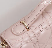 Kitlife Dior My Dior Mini Bag Pink Cannage Leather 21x11.5x4.5cm  - 6