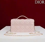 Kitlife Dior My Dior Mini Bag Pink Cannage Leather 21x11.5x4.5cm  - 2