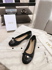 Kitlife Dior Ballet Flat Black Quilted Cannage Calfskin - 4