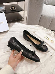 Kitlife Dior Ballet Flat Black Quilted Cannage Calfskin - 2