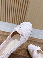 Kitlife Dior Ballet Flat Light Pink Quilted Cannage Calfskin  - 5