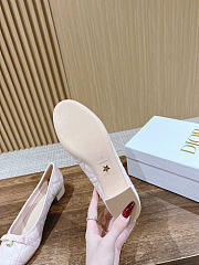 Kitlife Dior Ballet Flat Light Pink Quilted Cannage Calfskin  - 3
