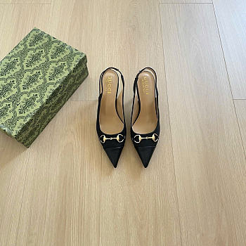 Kitlife Gucci Donna Slingback Pump Black GG Canvas
