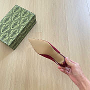 Kitlife Gucci Donna Slingback Pump Burgundy GG Canvas - 5