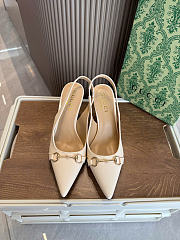 Kitlife Gucci Donna Slingback Pump White Leather - 1