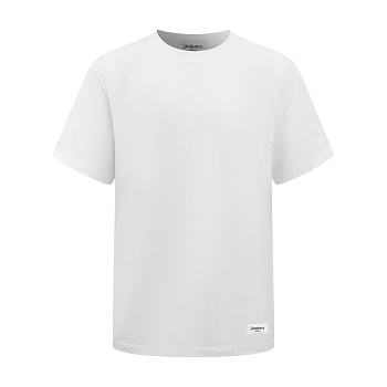 Kitlife Saint Laurent Logo-Patch Short-Sleeve T-shirt White